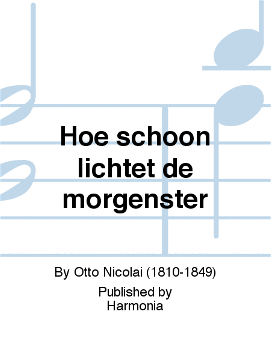 Hoe schoon lichtet de morgenster 4-Part scores gallery preview page 1