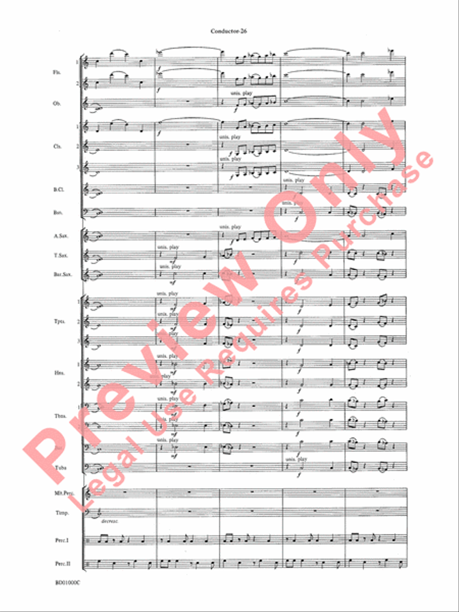 Chant Rituals Chant Rituals Concert Band scores gallery preview page 29