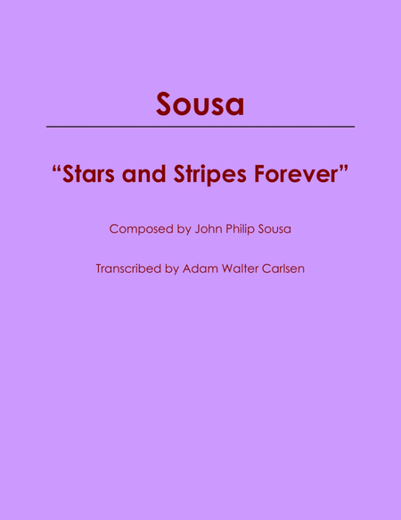 Stars and Stripes Forever Solo Piano image number null