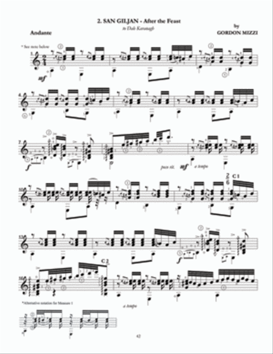 Saints and Fireworks: The Music of Gordon Mizzi, Volume Two Acoustic Guitar scores gallery preview page 3