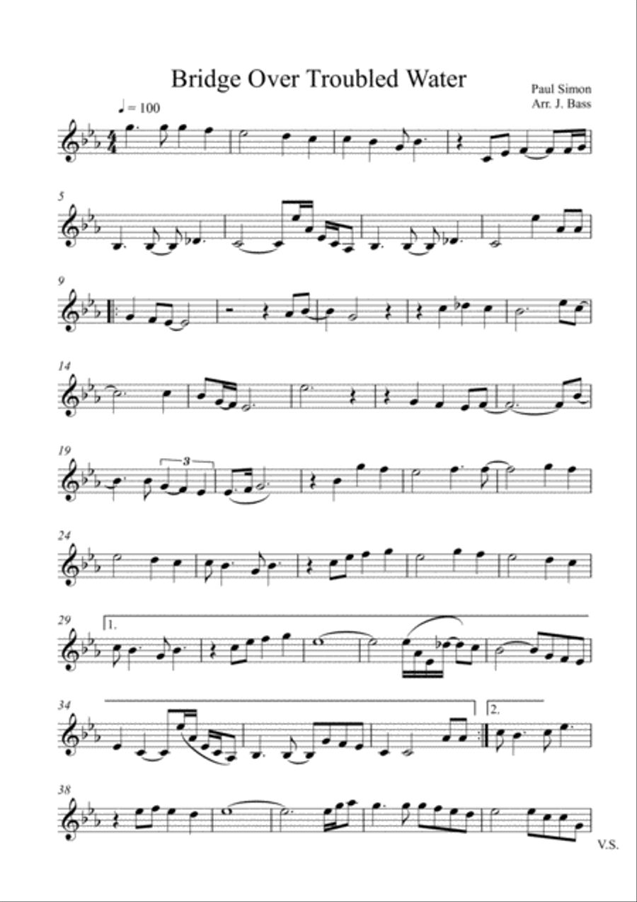Bridge Over Troubled Water String Trio scores gallery preview page 6