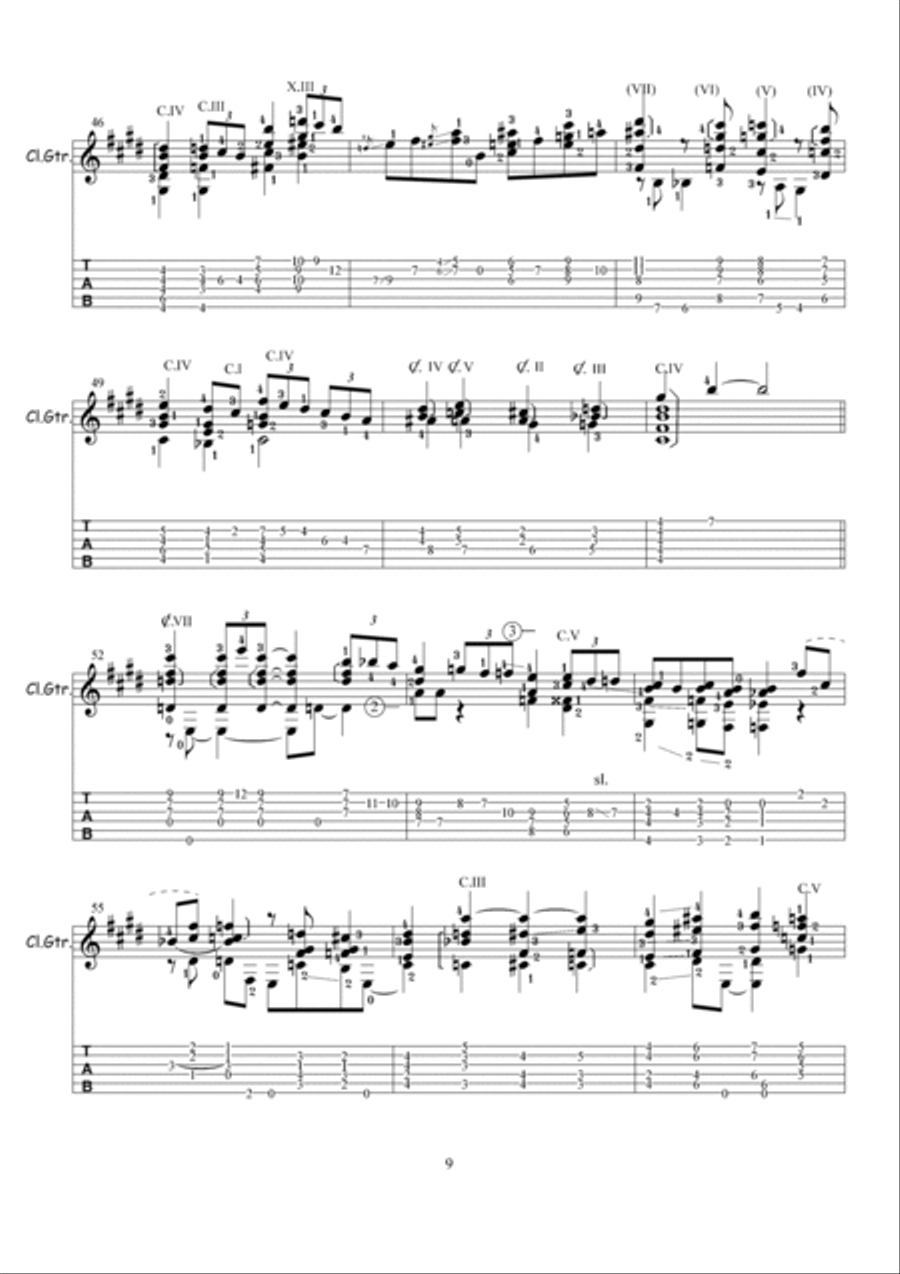 MONASTIC BLUES MONASTIC BLUES Electric Guitar scores gallery preview page 5