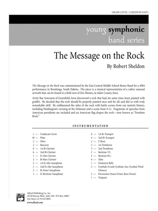 Book cover for The Message on the Rock: Score