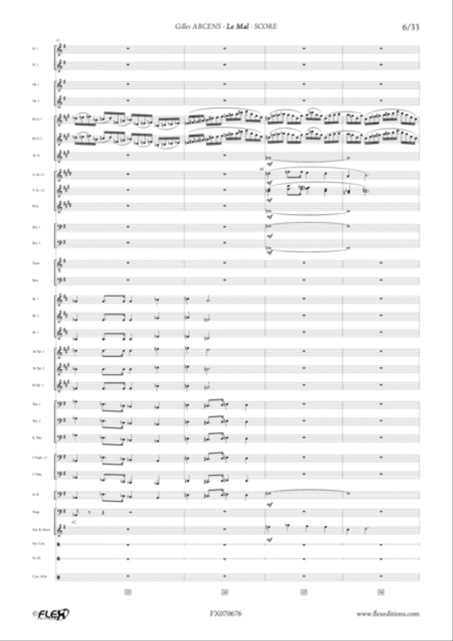 1244 - 3 - Le Mal 1244 - 3 - Le Mal Concert Band scores gallery preview page 6