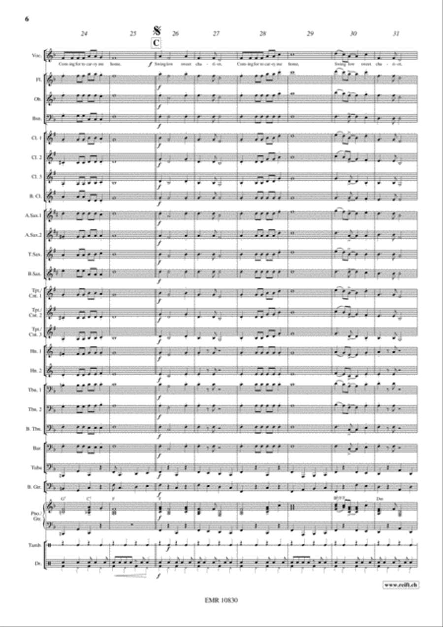 Swing Low Concert Band scores gallery preview page 6