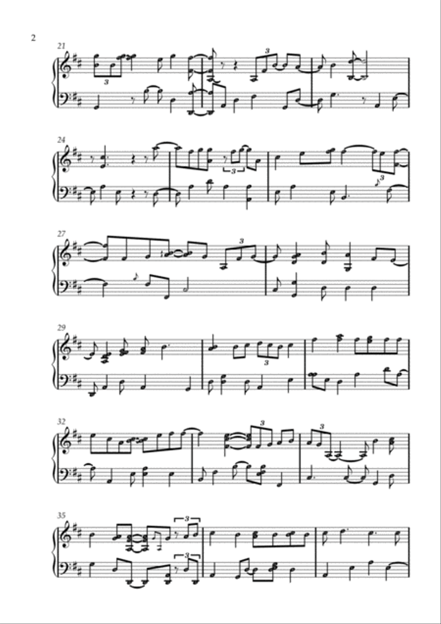 canon in d Easy Piano scores gallery preview page 2