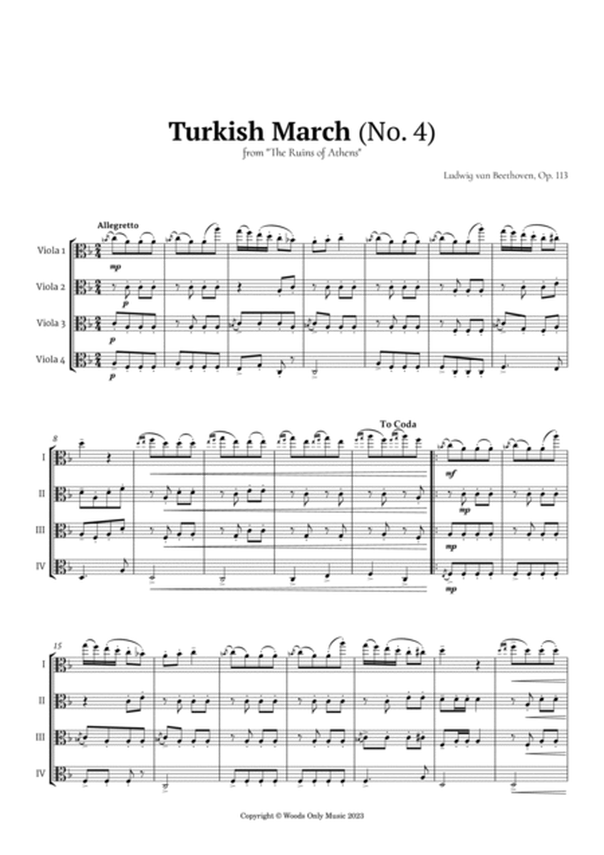 Turkish March by Beethoven for Viola Quartet image number null