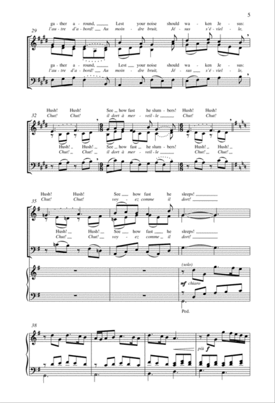 Bring a Torch, Jeannette, Isabella 3-Part scores gallery preview page 5