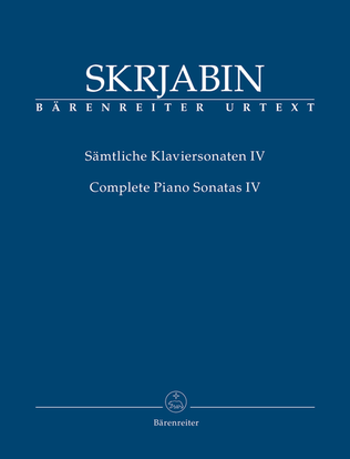Book cover for Complete Piano Sonatas IV