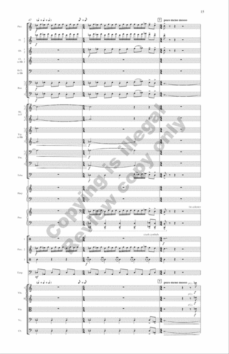 Symphony: Water Music Full Orchestra scores gallery preview page 10