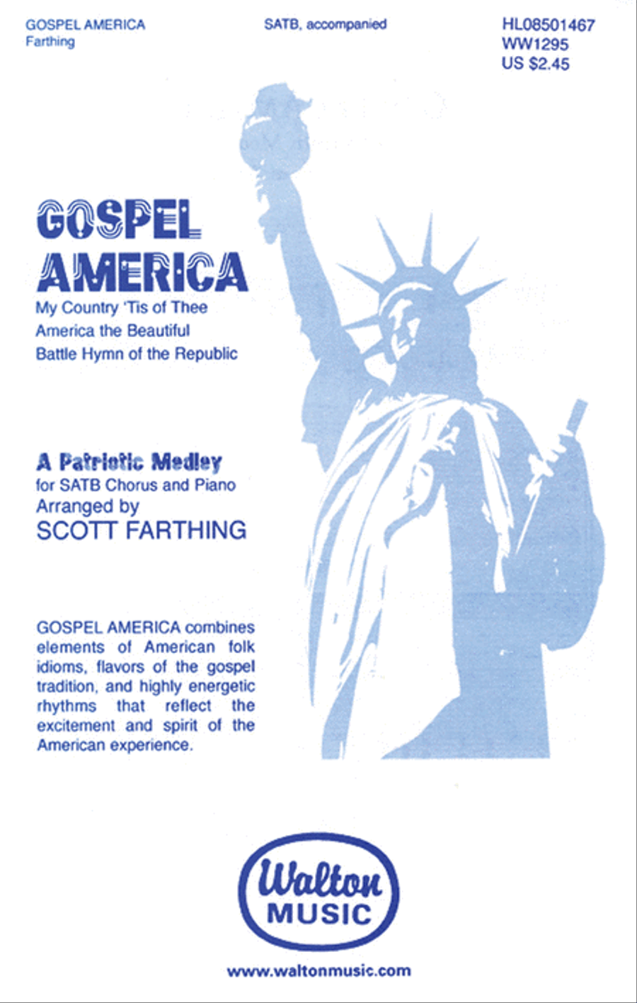 Gospel America - SATB 4-Part scores gallery preview page 1