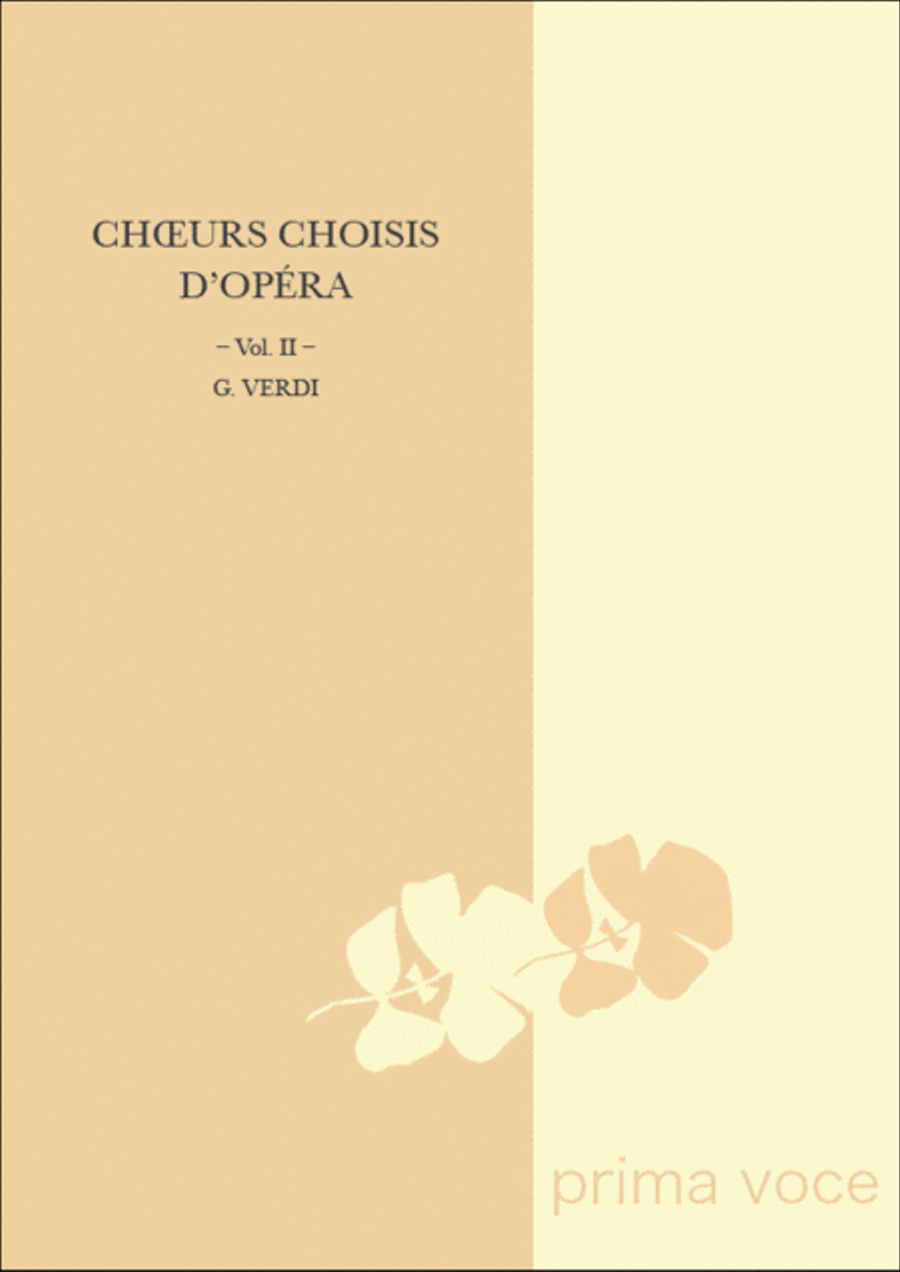 Choeurs Choisis d'Opera: Volume II, GIUSEPPE VERDI Mixed Choir scores gallery preview page 1