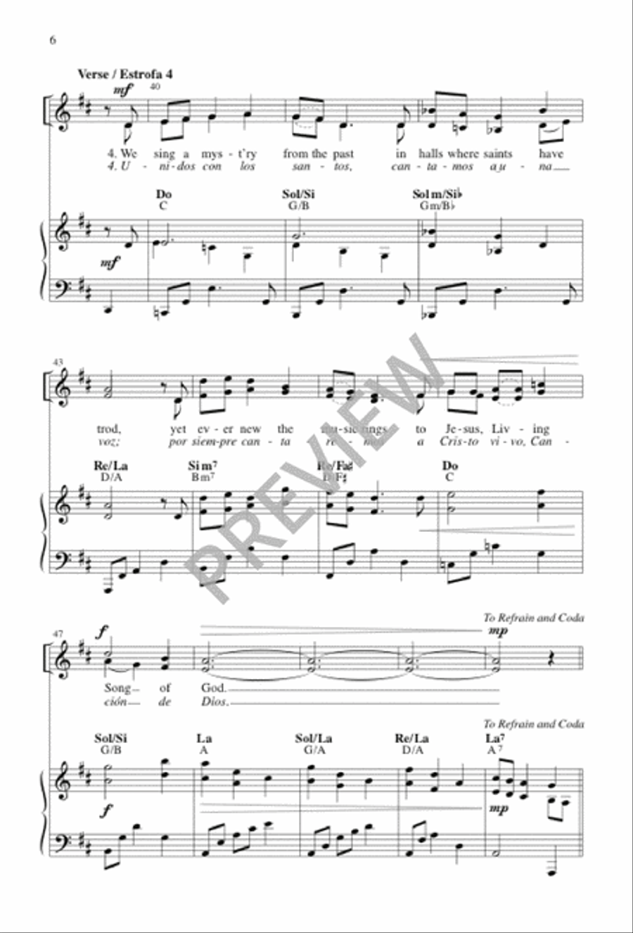 Eye Has Not Seen / Ni Ojo Ni Oído 4-Part scores gallery preview page 6