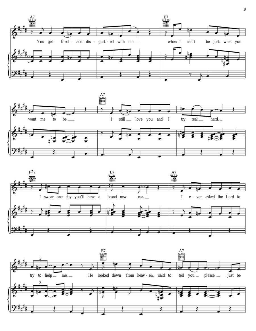 Work In Progress Piano, Vocal, Guitar scores gallery preview page 3