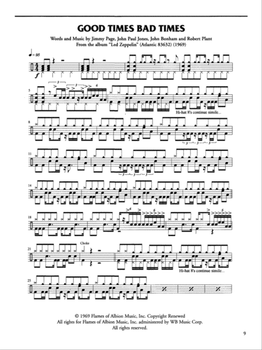 Drum Techniques of Led Zeppelin Drum Set scores gallery preview page 6