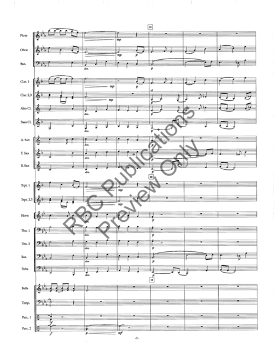 Celtic Ballad Celtic Ballad Concert Band scores gallery preview page 4