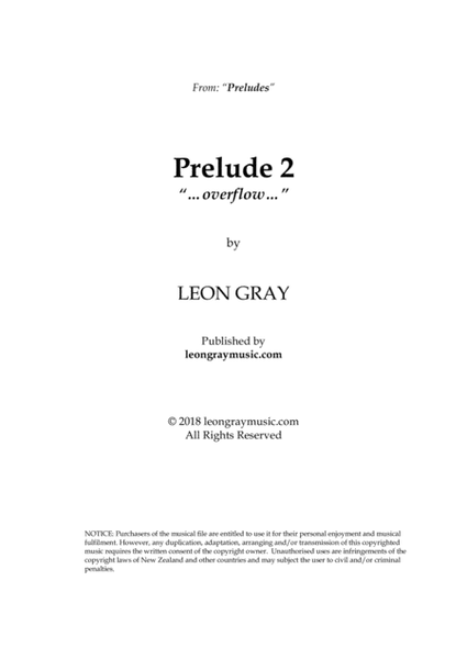 Prelude 2, "overflow", Leon Gray image number null