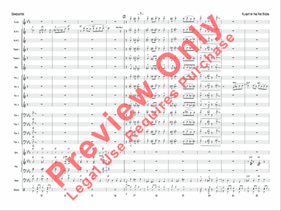 Flight of the Foo Birds Jazz Ensemble scores gallery preview page 24