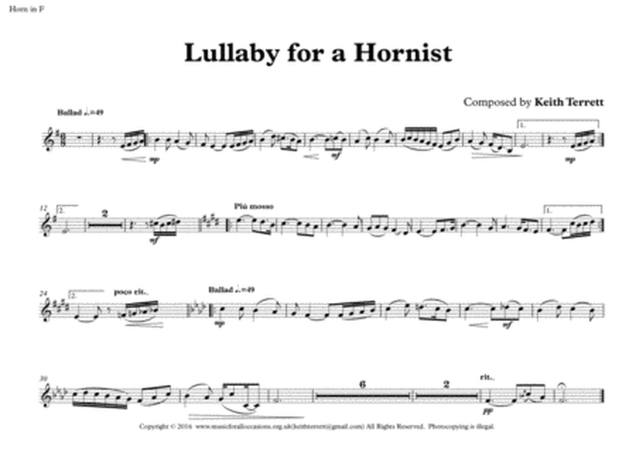 Lullaby for French Horn, Piano & Double Bass image number null