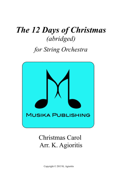 The 12 Days of Christmas - for String Orchestra image number null