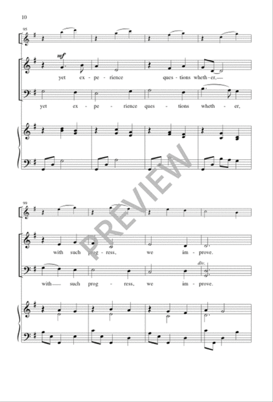 Who Would Think That What Was Needed 4-Part scores gallery preview page 10