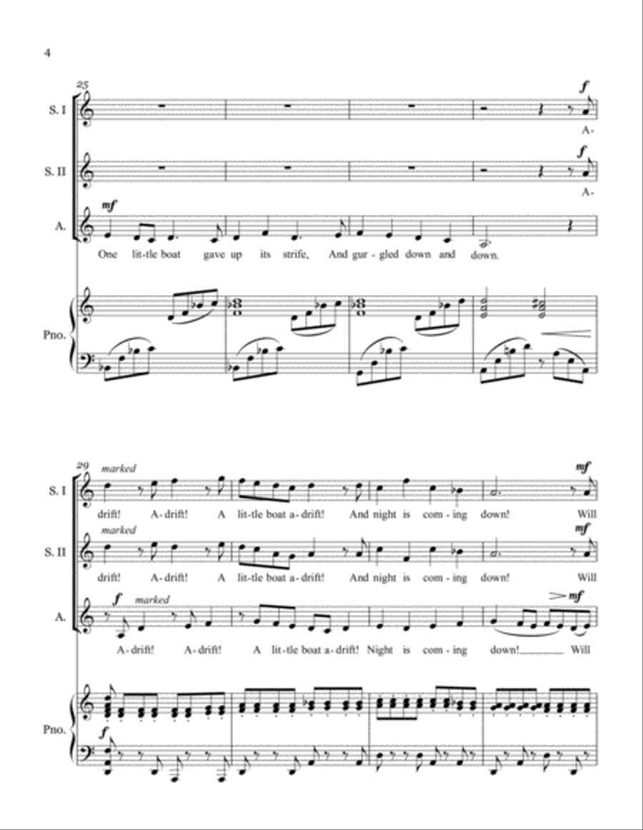 Adrift! SSA scores gallery preview page 5