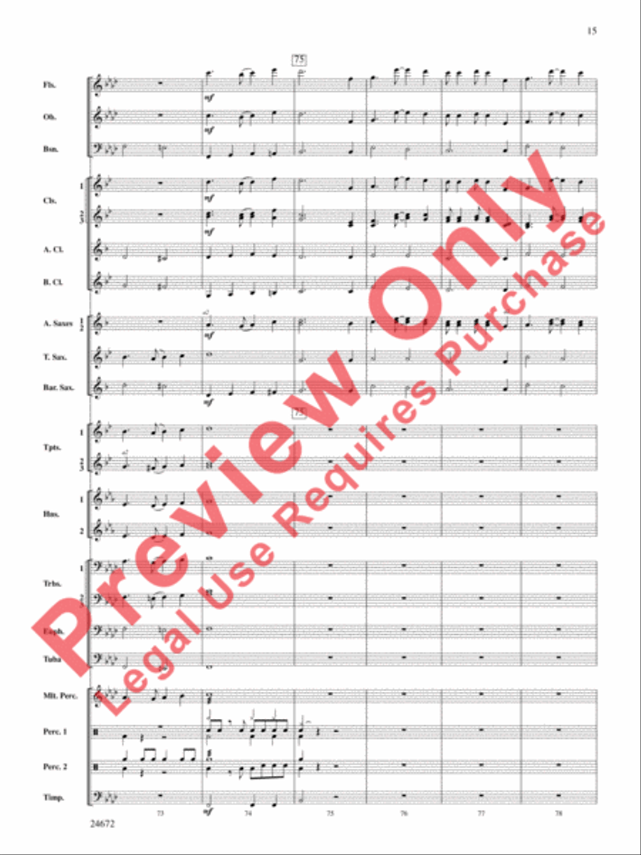 Buenaventura Concert Band scores gallery preview page 16