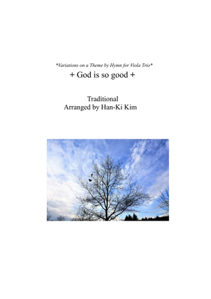 Book cover for God is so good (For Viola Trio)