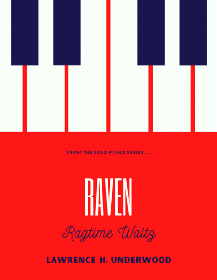 Raven: A Ragtime Waltz Piano Solo scores gallery preview page 1