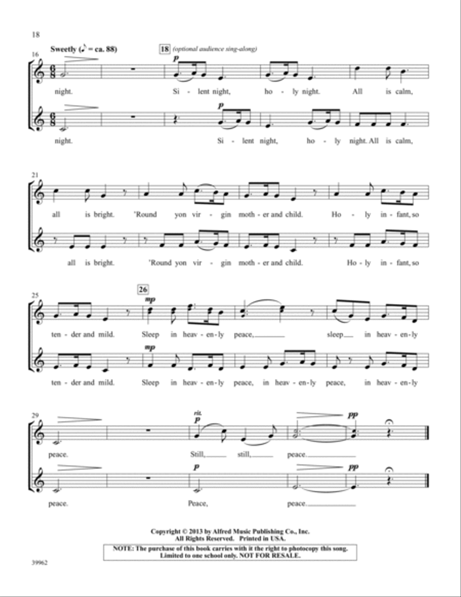 A World of Christmas -- Holiday Songs, Carols, and Customs from 15 Countries Unison Choir scores gallery preview page 11