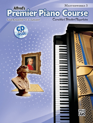 Book cover for Premier Piano Course Masterworks, Book 3