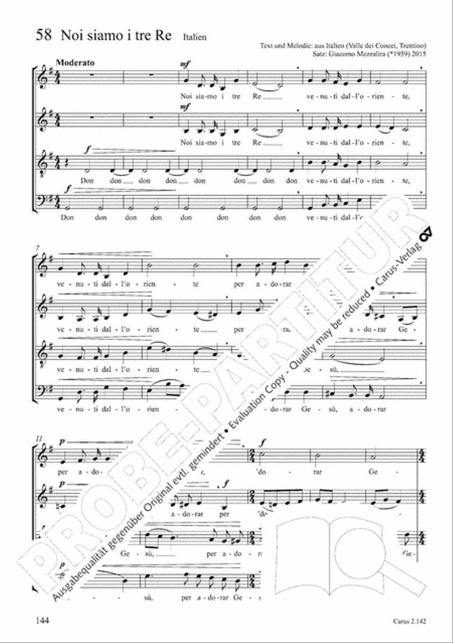 Christmas Carols of the World. Choral collection 4-Part scores gallery preview page 118