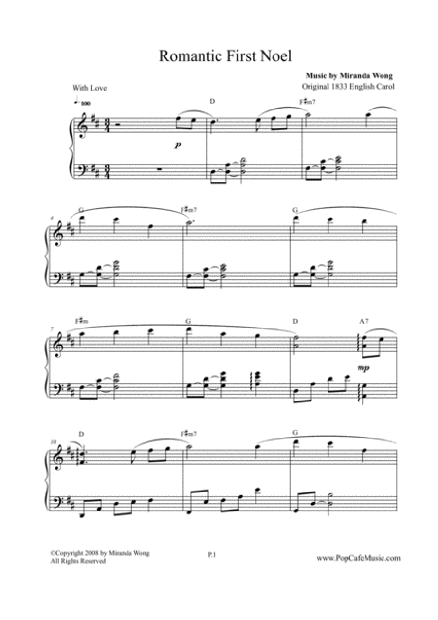 Best Christmas Music Collection in C Key - 6 Touching Piano Arrangement Piano Solo scores gallery preview page 3