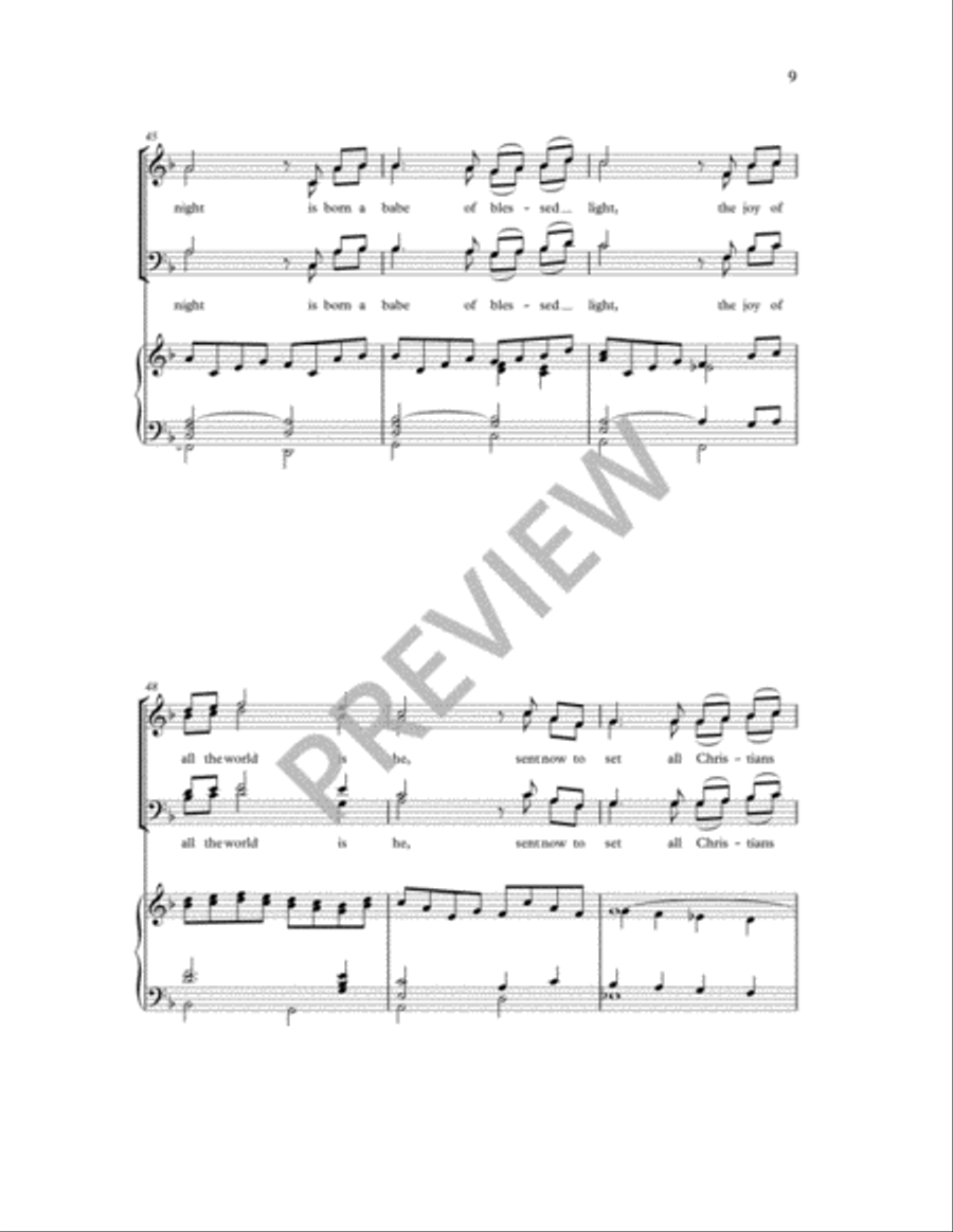 Carol of the Stable 4-Part scores gallery preview page 10