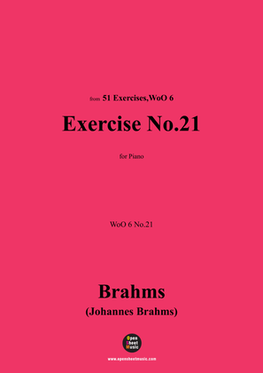 Brahms-Exercise No.21,WoO 6 No.21,for Piano