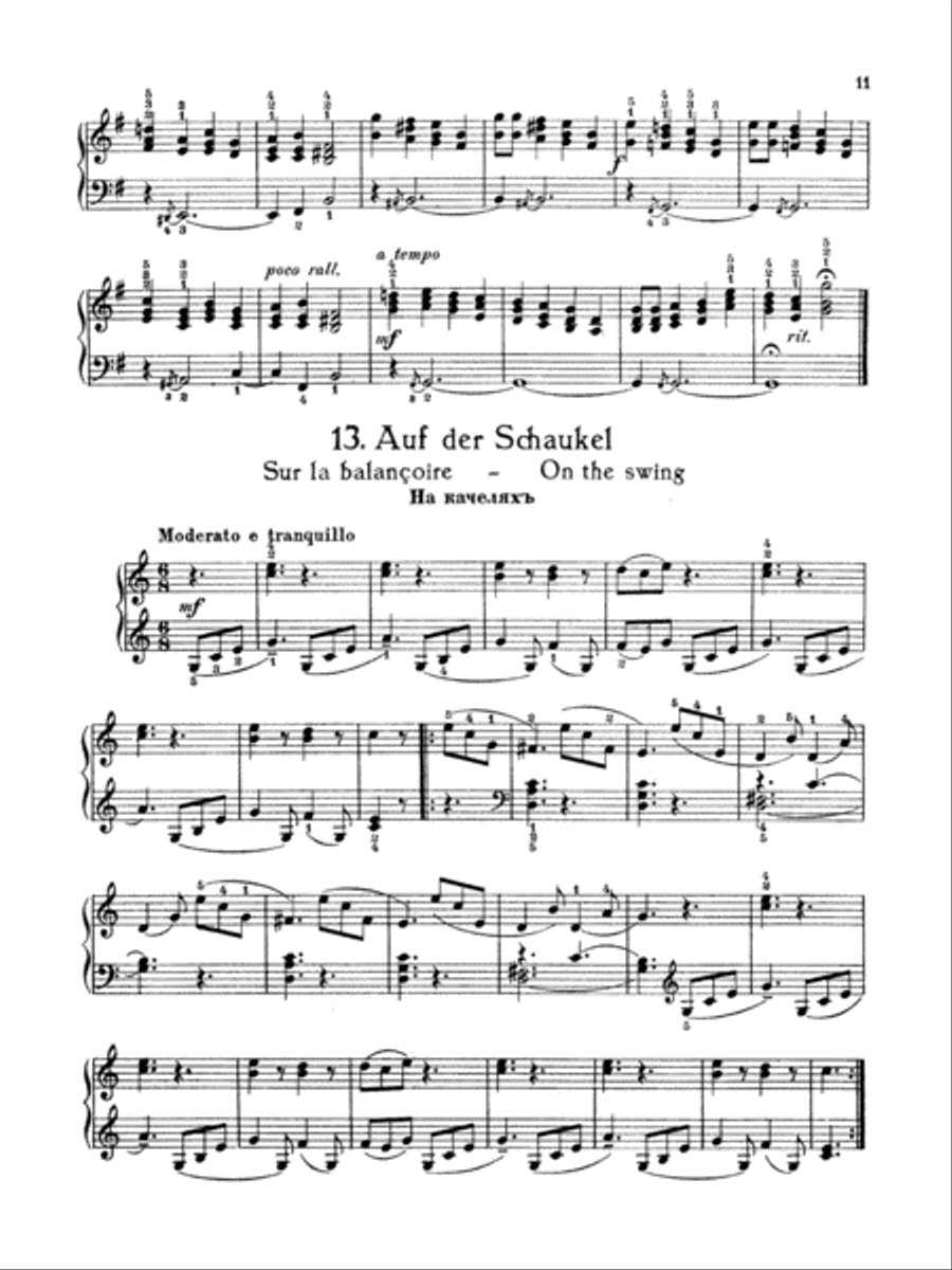 Gretchaninoff: Grandfather's Book, Op. 119 Piano Solo scores gallery preview page 1