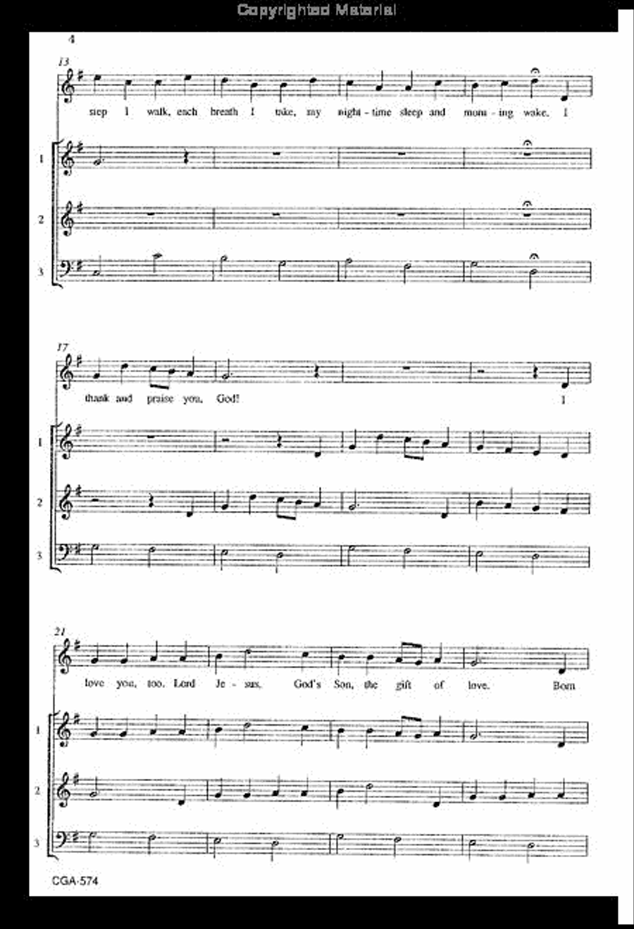 Children's Praise Children's Praise Unison Choir scores gallery preview page 4