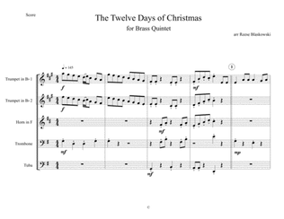 Book cover for 12 Days of Christmas - Brass Quintet
