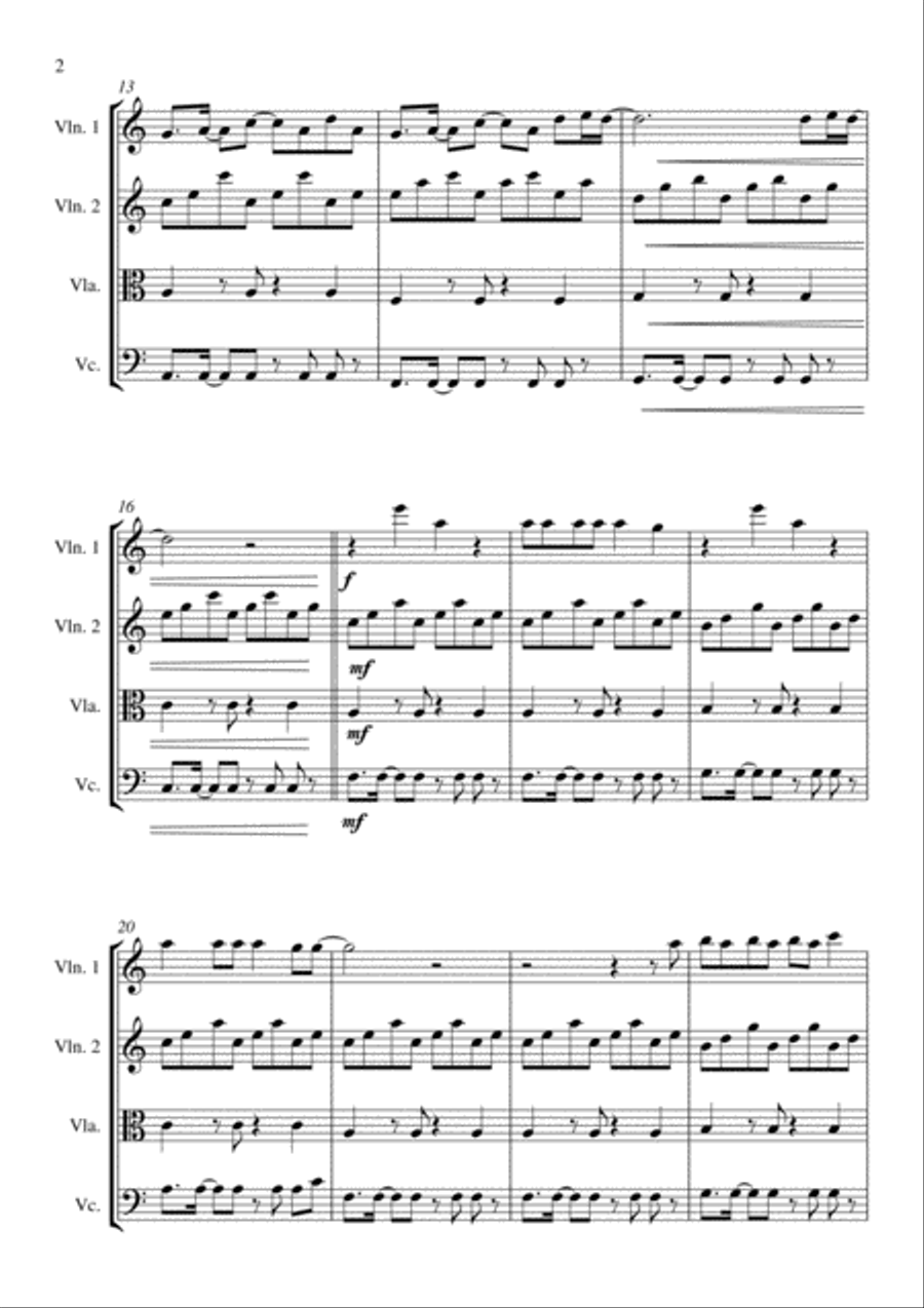 This Is What You Came For String Quartet scores gallery preview page 2