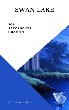Book cover for Swan Lake Tchaikovsky Saxophone Quartet