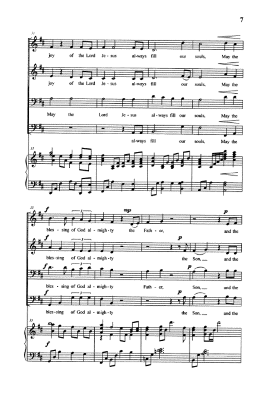 A Trinity Blessing 4-Part scores gallery preview page 4