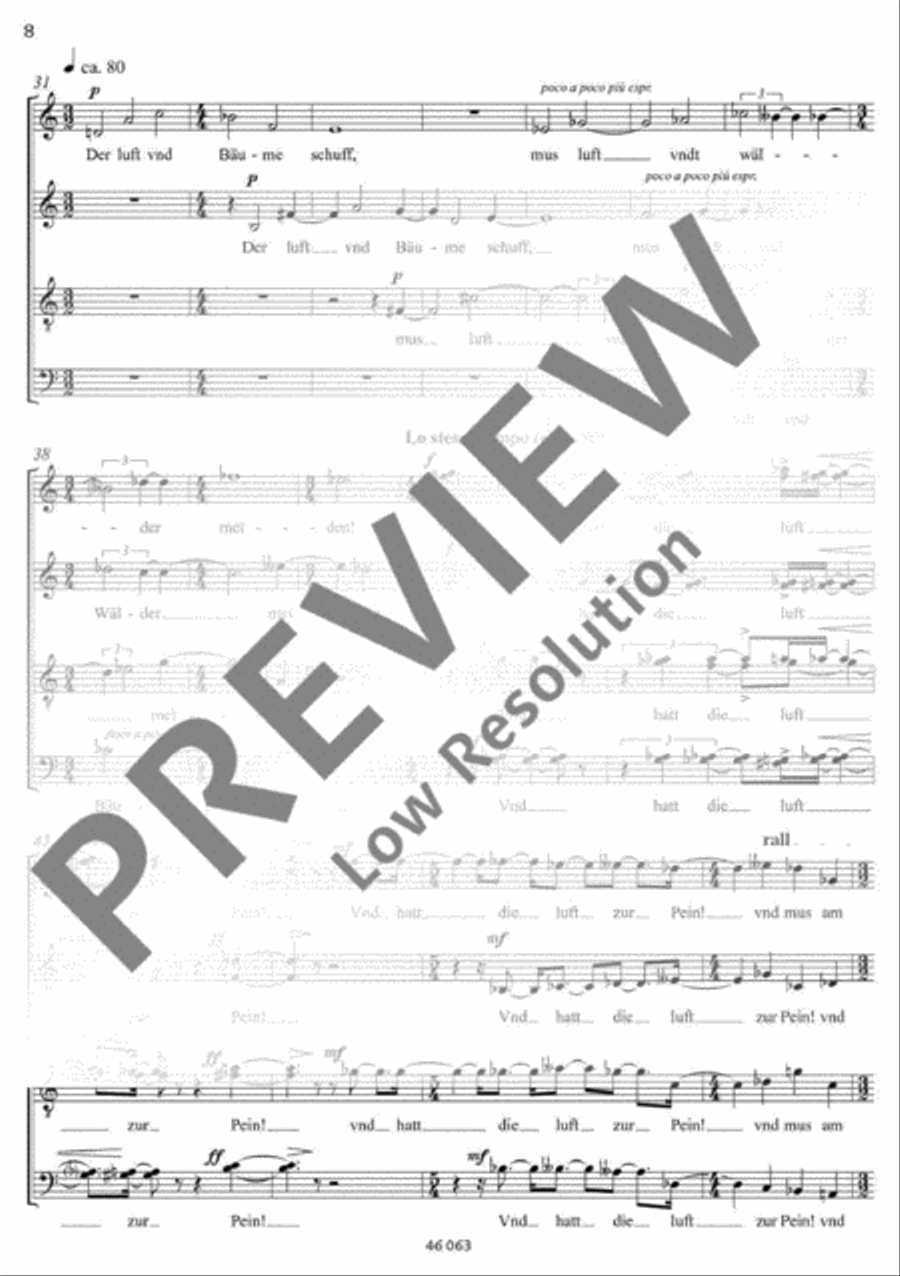Karfreitags-Sonett 4-Part scores gallery preview page 9