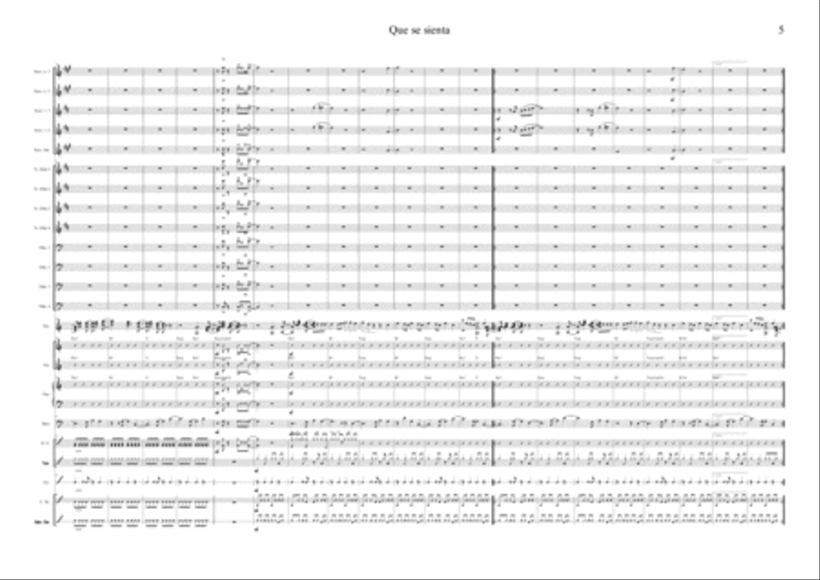 Que se sienta Jazz Ensemble scores gallery preview page 5