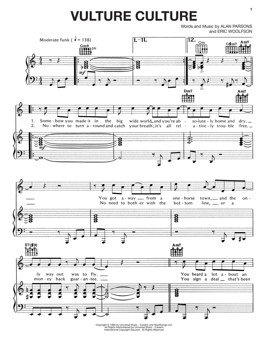 Vulture Culture Acoustic Guitar scores gallery preview page 1
