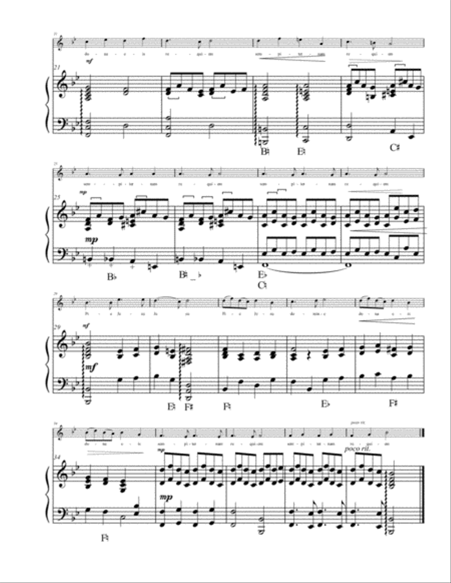 Pie Jesu for soprano and harp Small Ensemble scores gallery preview page 2