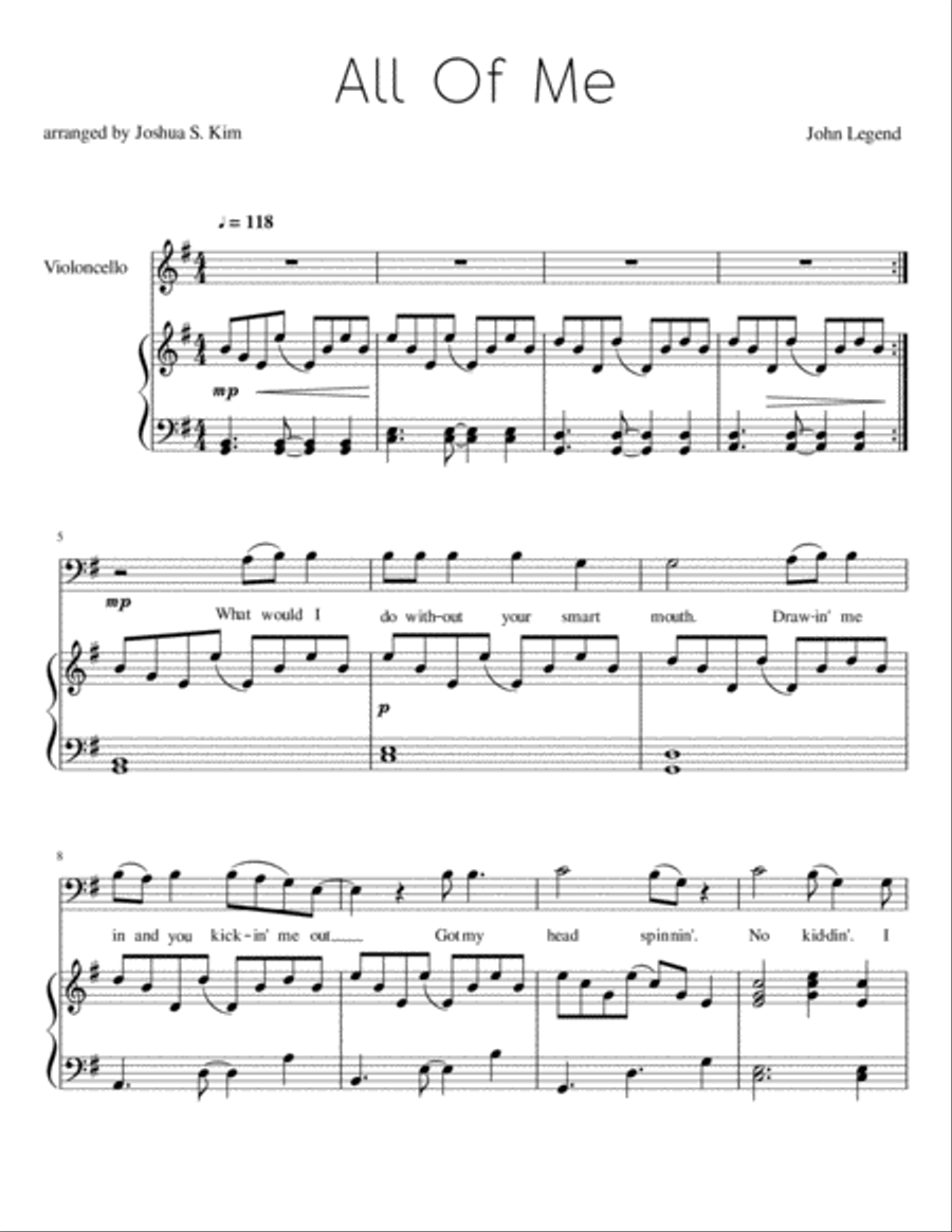 All Of Me Small Ensemble scores gallery preview page 2
