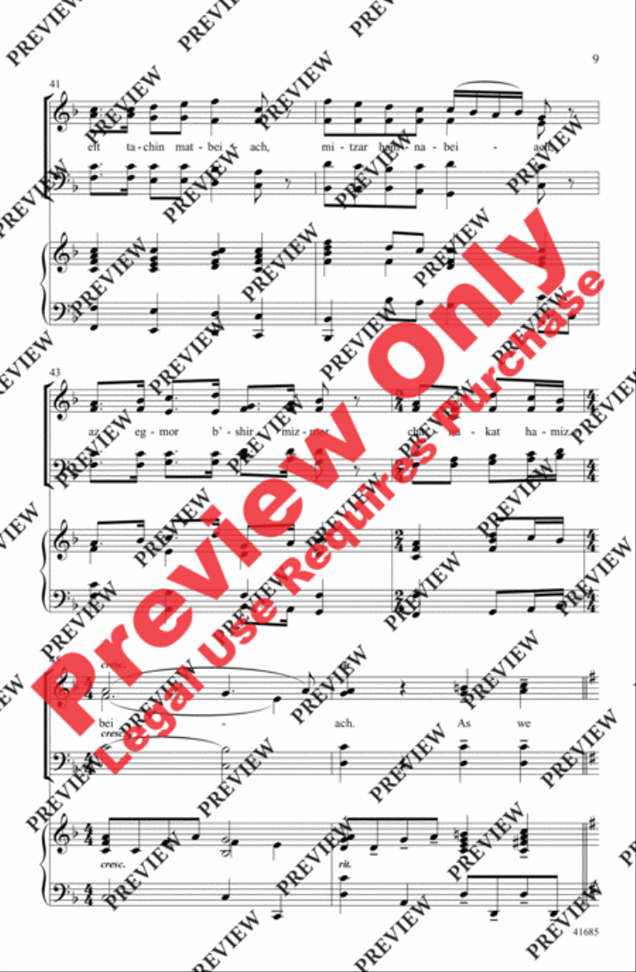 A Hanukkah Wish 4-Part scores gallery preview page 9