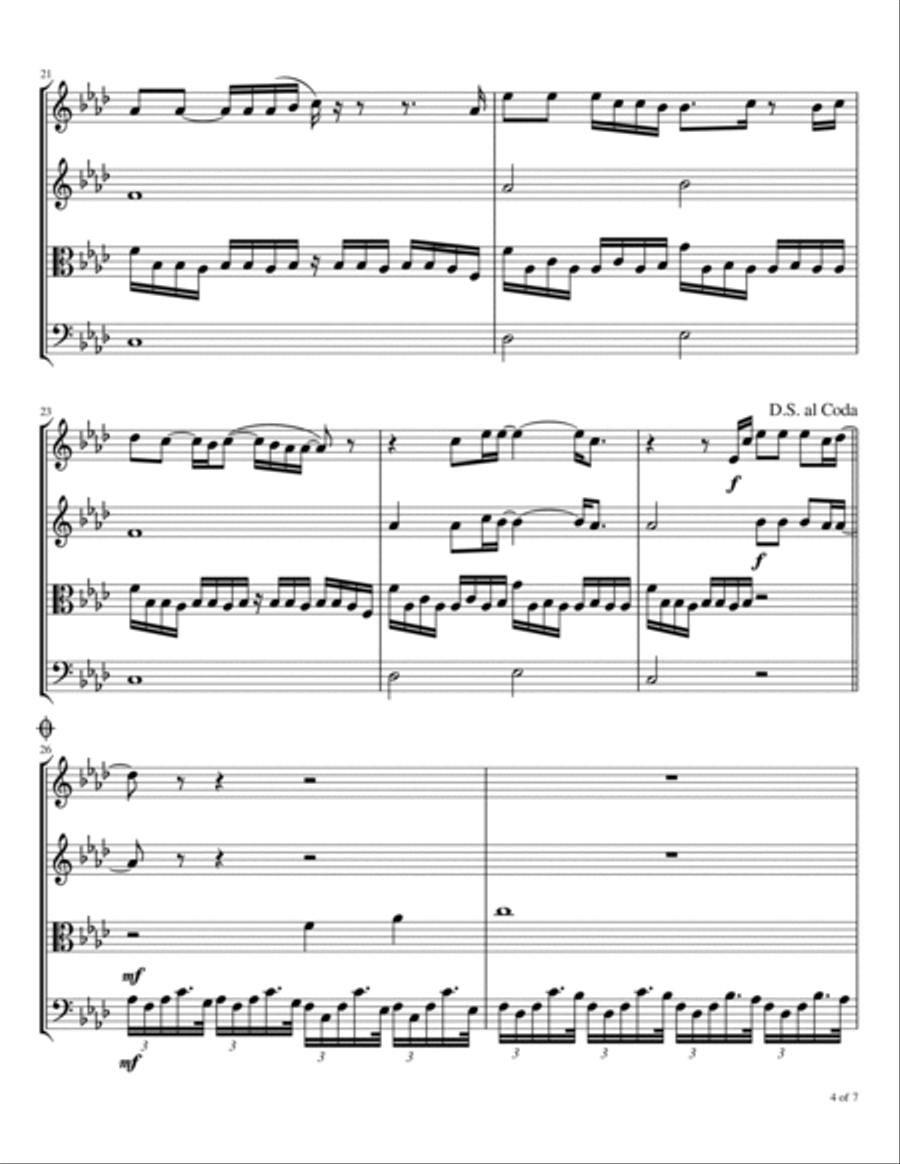 Sparrows Sparrows String Quartet scores gallery preview page 5
