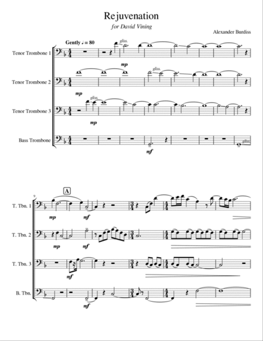 Rejuvenation Brass Ensemble scores gallery preview page 2