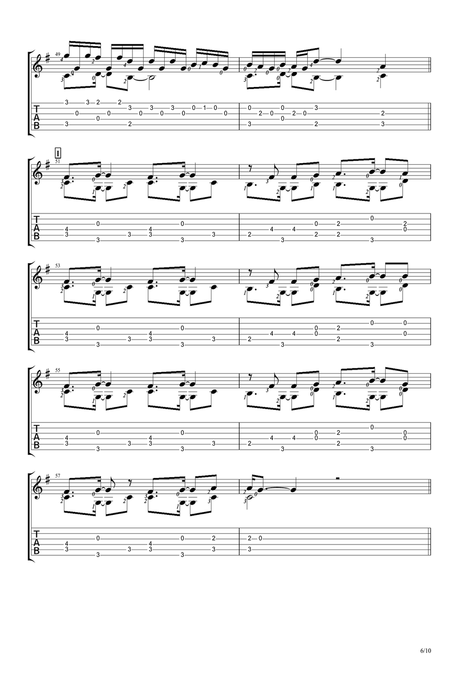 A Thousand Miles A Thousand Miles Acoustic Guitar scores gallery preview page 6